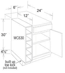 Base Cabinet Wine Storage