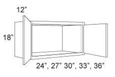 Cabinet Upper 18" High