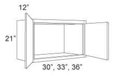 Cabinet Upper 21" High