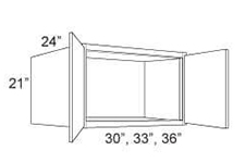 Cabinet Upper Refrigerator 21" High