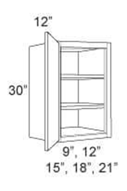 Cabinet Upper 30" High 1 Door