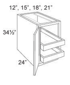 Base Cabinet Full Height 2 ROT 1 Door