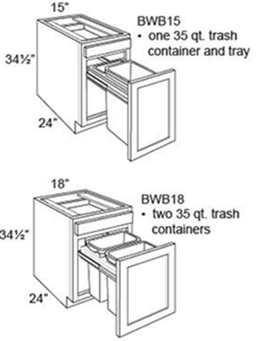 Base Cabinet Waste Basket