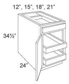 Base Cabinet 2 ROT 1 Door