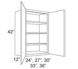 Cabinet Upper 42" High 2 Door